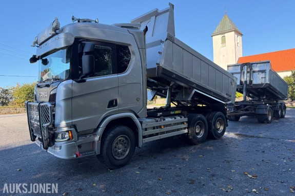 2020 Scania R580 V8 6x4 tippbil m/2019 Maur tippslephenger | Euro 6 | Serviceavtale | Nye dekk på bil