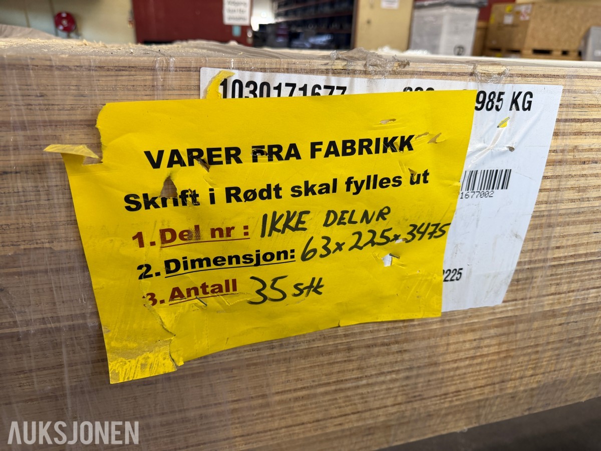 Metsä Wood Kerto LVL bjelker 63X225X3475MM