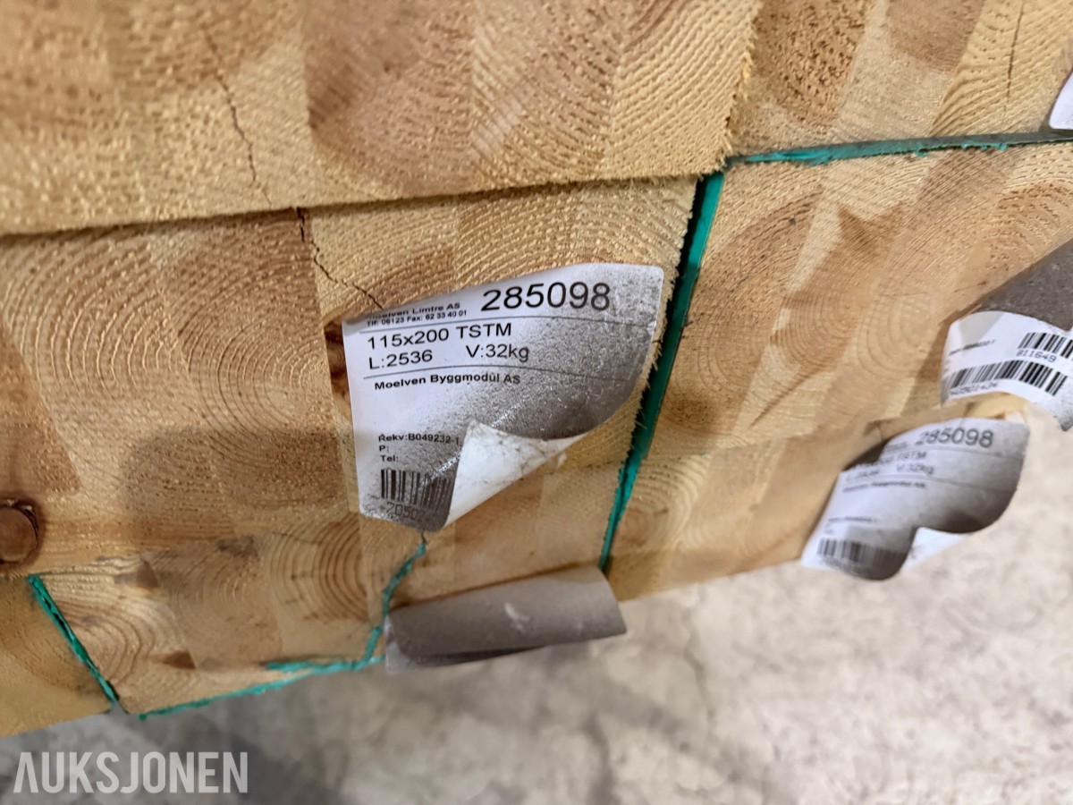 Moelven Limtre bjelker GL32C / TSTM 115X200MM