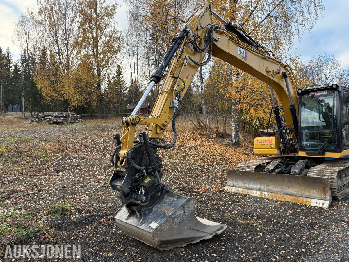 2022 Cat 313 Gravemaskin m/skjær-Cat tiltrotator og sentralsmøring