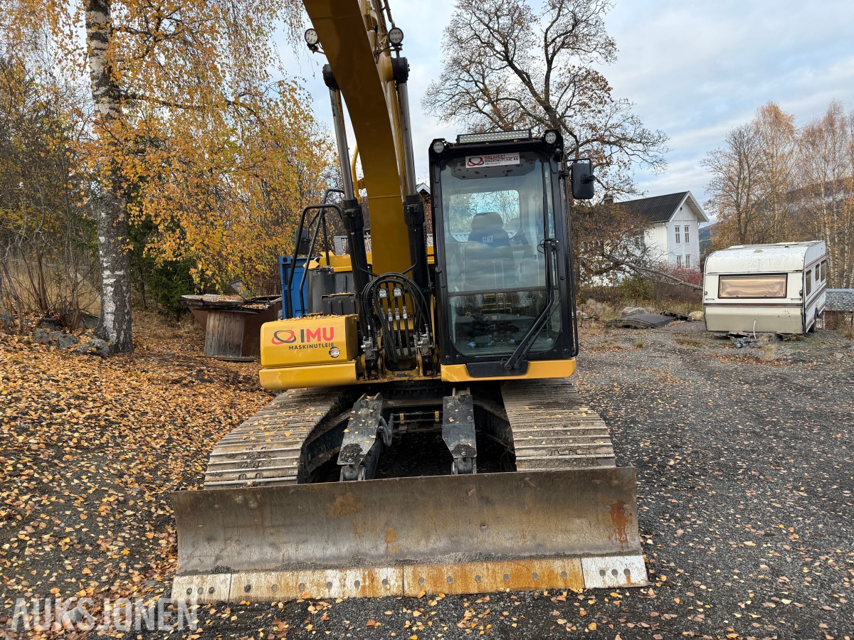 2022 Cat 313 Gravemaskin m/skjær-Cat tiltrotator og sentralsmøring