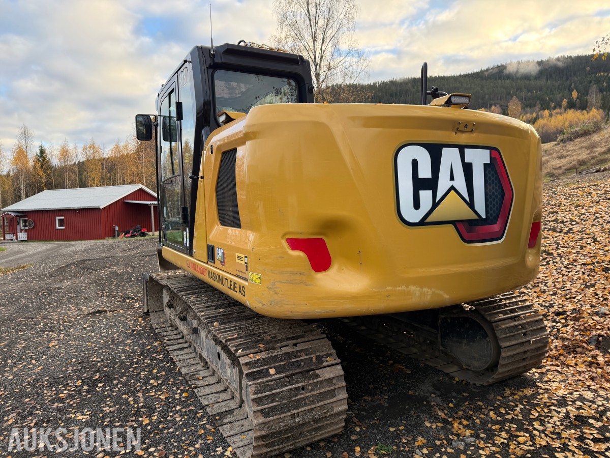 2022 Cat 313 Gravemaskin m/skjær-Cat tiltrotator og sentralsmøring