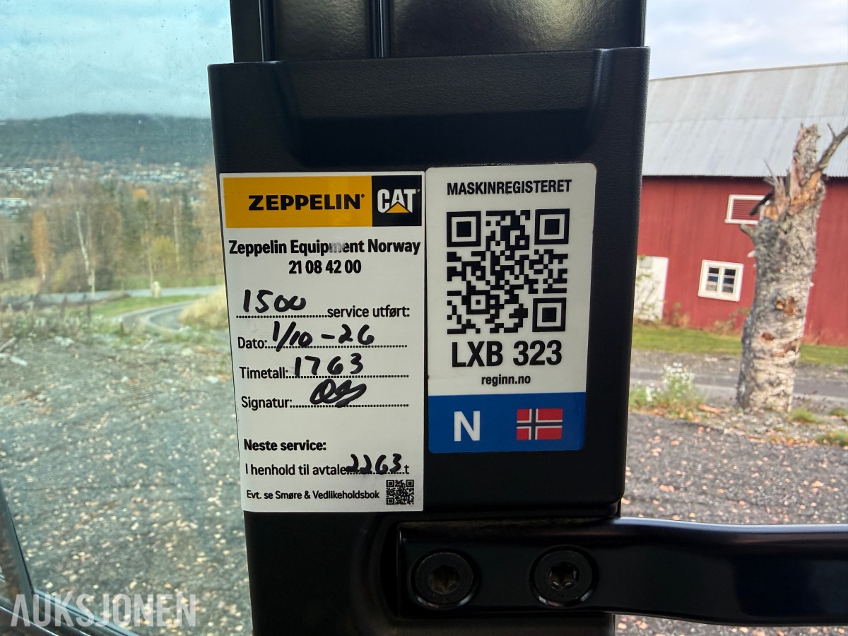 2022 Cat 313 Gravemaskin m/skjær-Cat tiltrotator og sentralsmøring