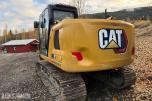 2022 Cat 313 Gravemaskin m/skjær-Cat tiltrotator og sentralsmøring