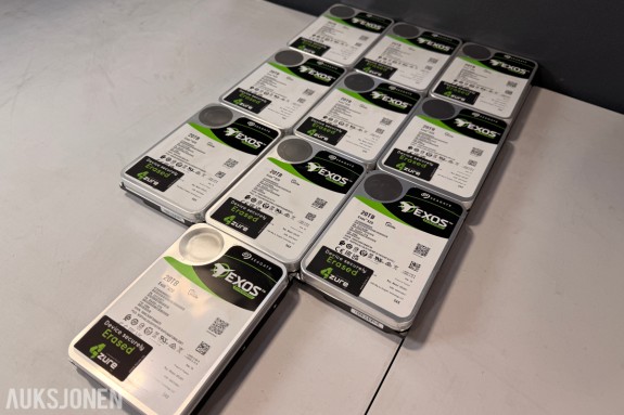 10 stk Seagate Exos X20 20TB SAS harddisker