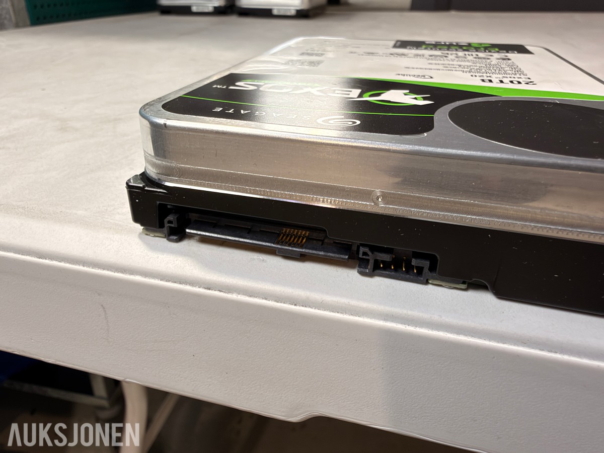 5 stk Seagate Exos X20 20TB SAS harddisker