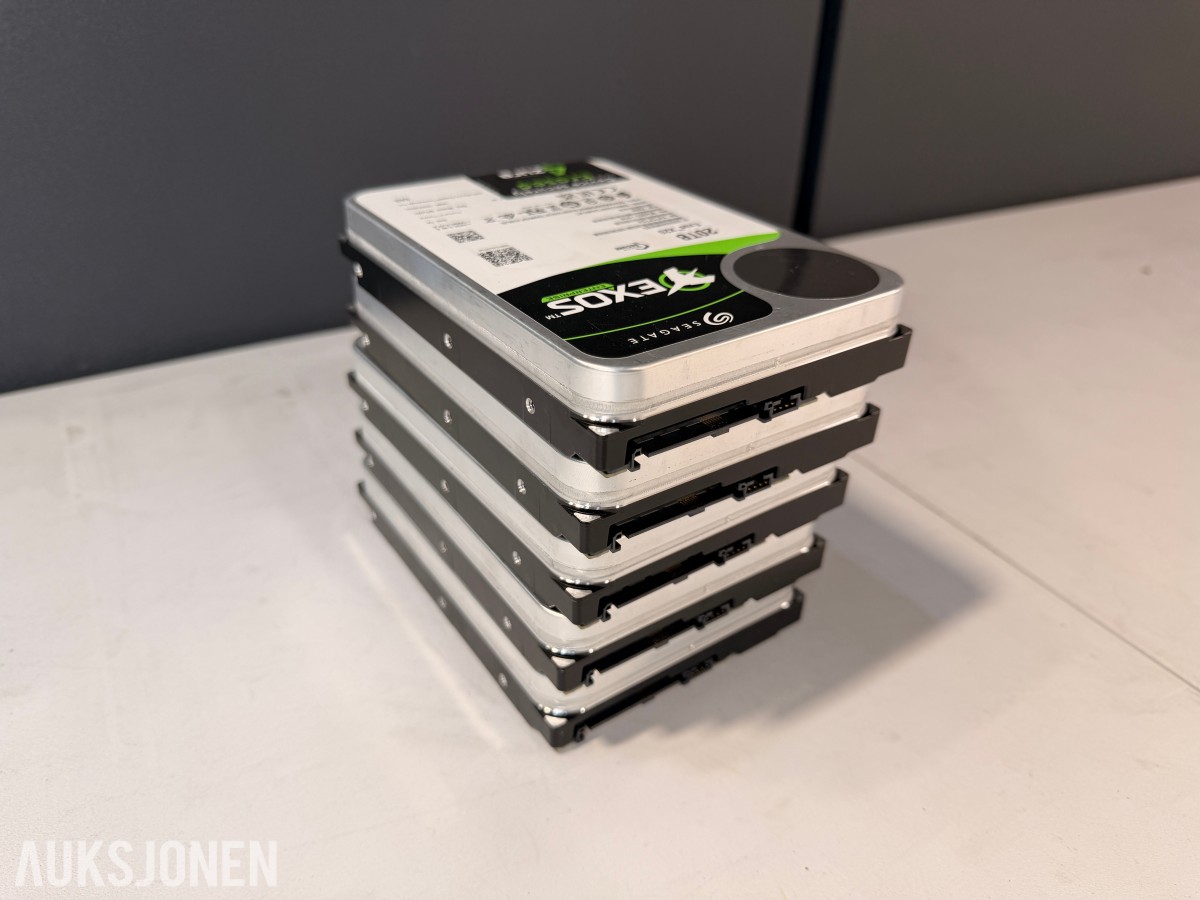 5 stk Seagate Exos X20 20TB SAS harddisker