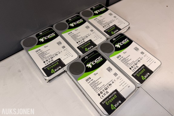 5 stk Seagate Exos X20 20TB SAS harddisker