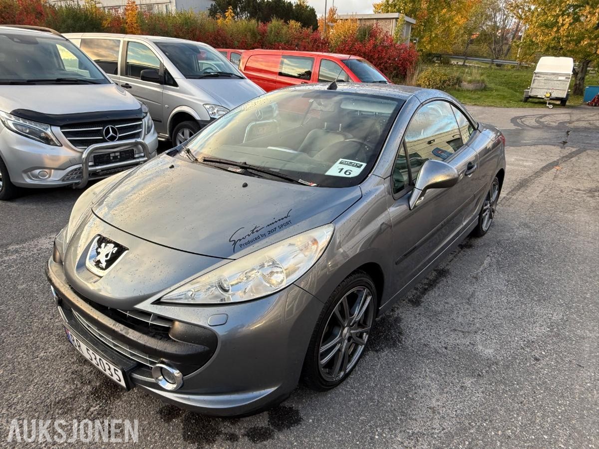 2007 Peugeot 207 CC 1.6 Cabriolet, 122223km