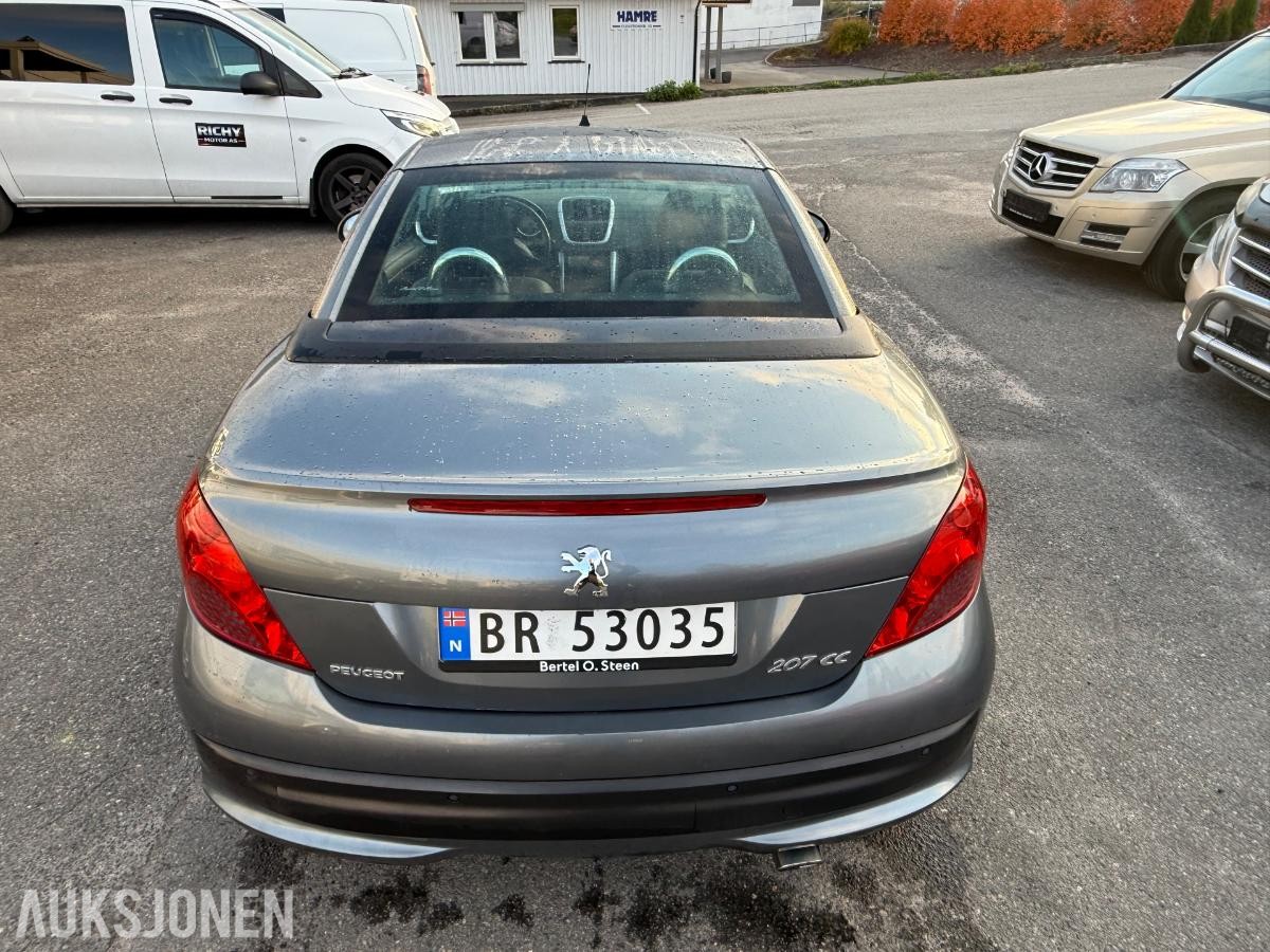 2007 Peugeot 207 CC 1.6 Cabriolet, 122223km