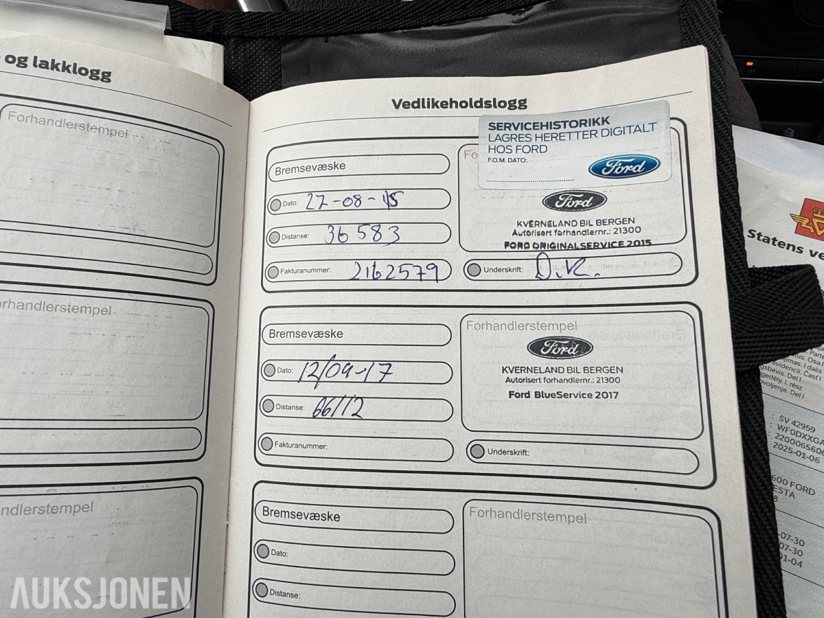 2013 Ford FIESTA 1.0-65 / EU-OK til 10.2028