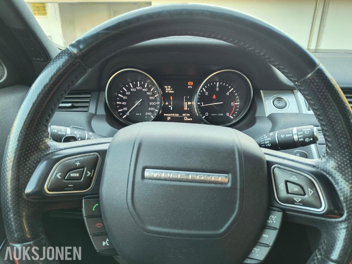 2015 RANGE ROVER EVOQUE 2.2 TD4 150HK 4WD AUTOMAT WEBASTO RATTVARME