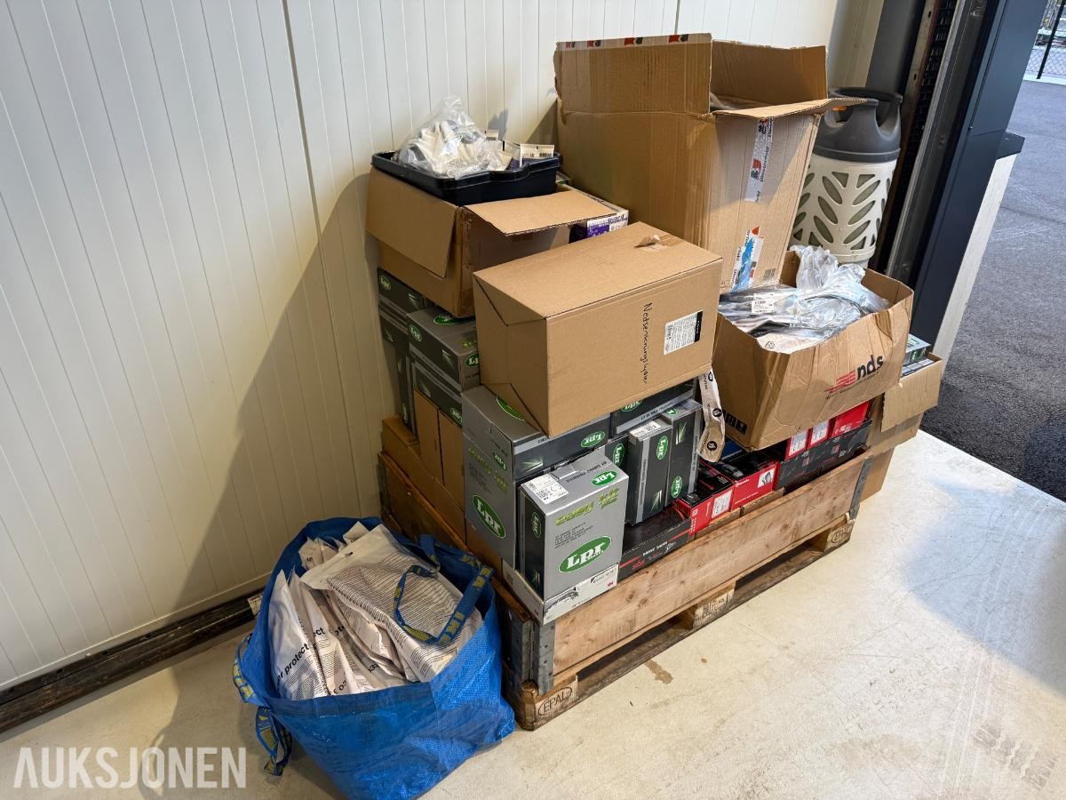 350+ Stk. Bremsedeler Bosch / Brembo / Budweg og div. verneutstyr