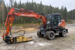 2023 Hitachi 135W Hjulmaskin m/skjær-tiltrotator og Tilhenger