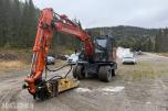 2023 Hitachi 135W Hjulmaskin m/skjær-tiltrotator og Tilhenger