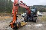 2023 Hitachi 135W Hjulmaskin m/skjær-tiltrotator og Tilhenger