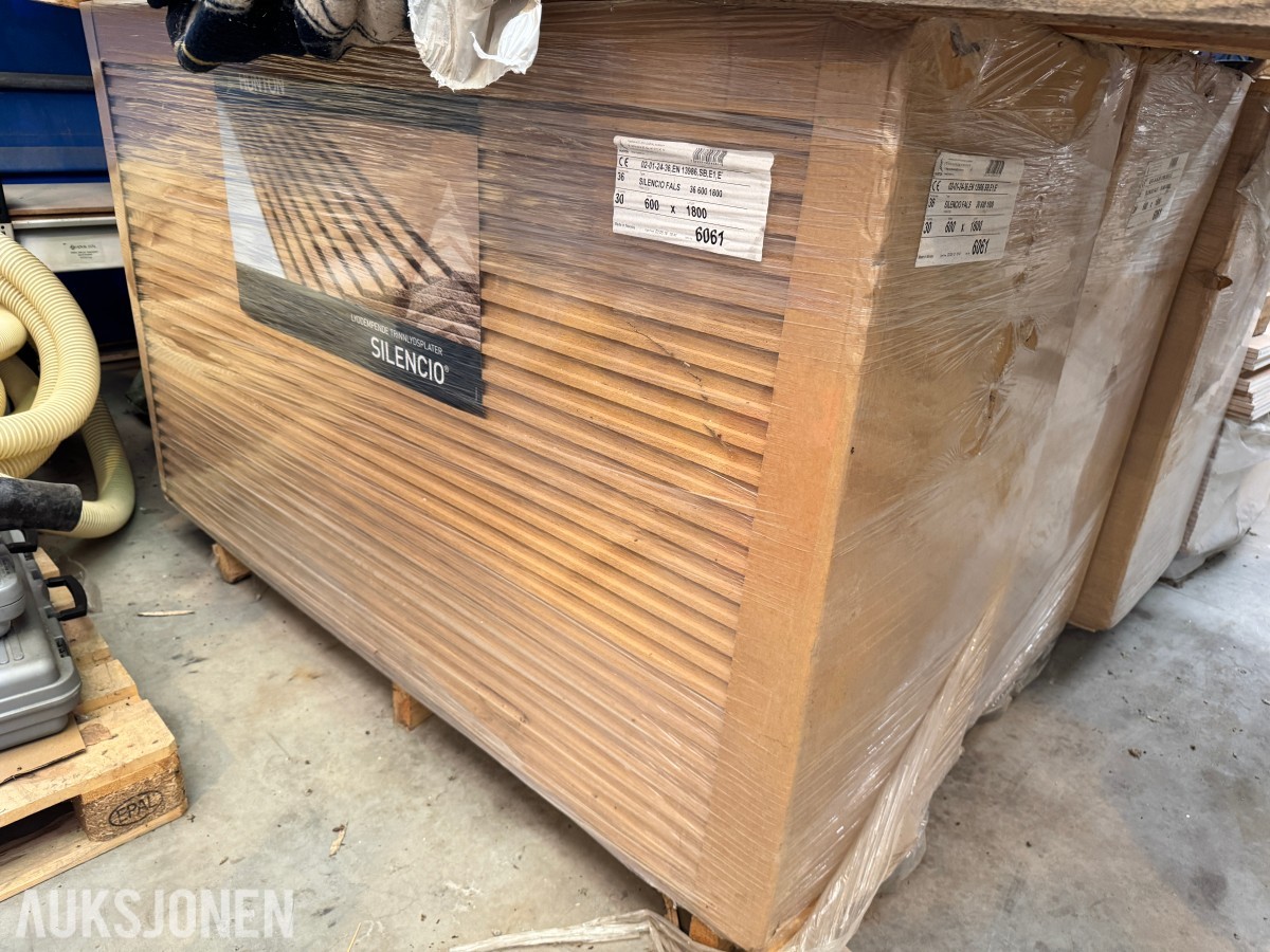 4 paller Silencio trinnlydplater 36x600x1800 mm 120 plater