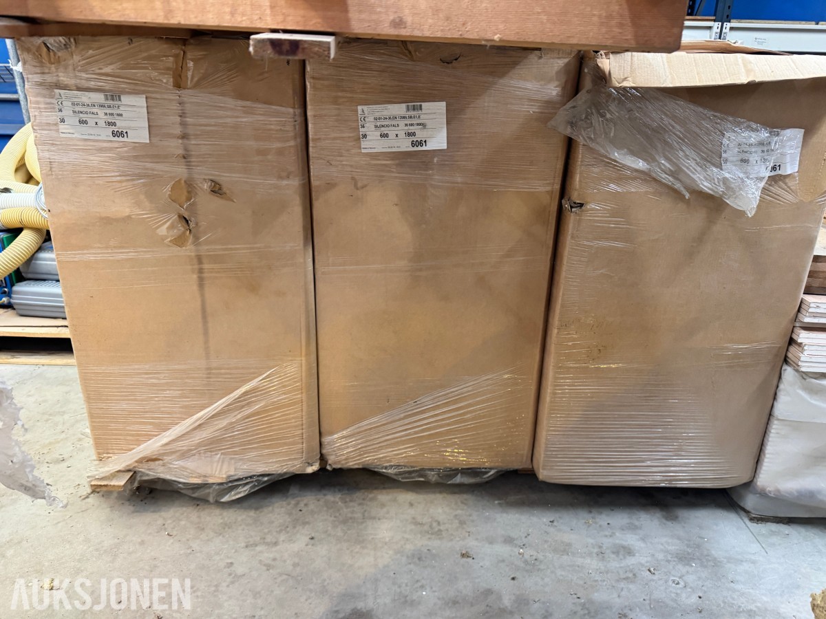 4 paller Silencio trinnlydplater 36x600x1800 mm 120 plater