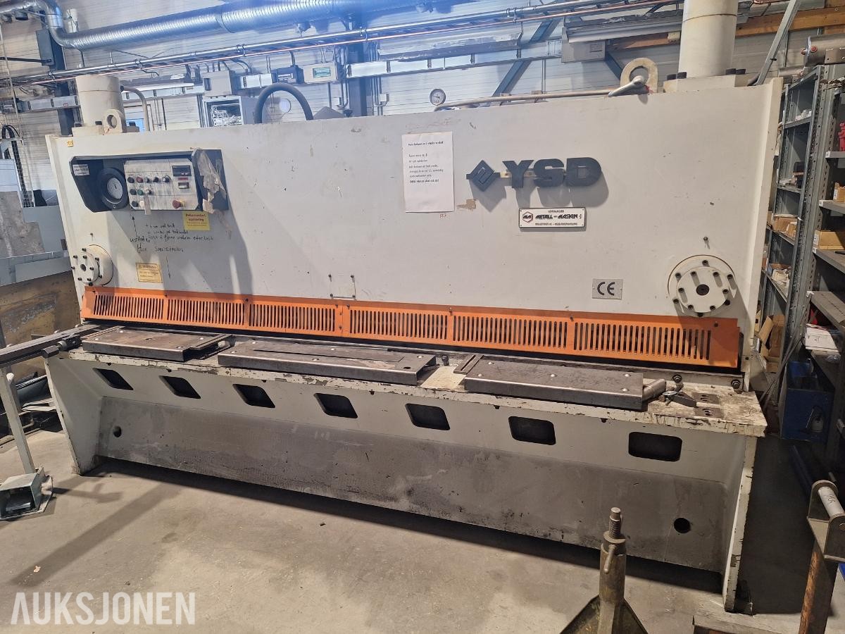 Hydraulisk Plate saks YSD Model HAG 31/6. År 2020