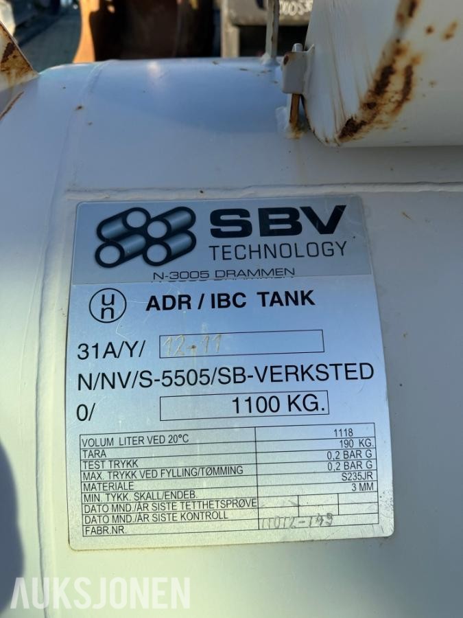 Dieseltank 1000 liter
