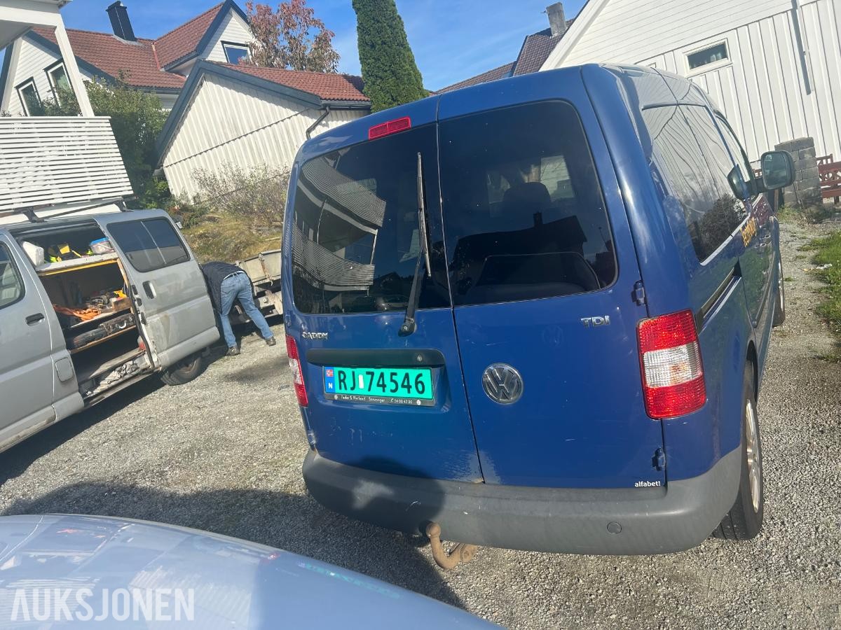 2008 Volkswagen Caddy 1.9 TDI 105hk Hengerfeste, s+v dekk reparasjonsobjekt