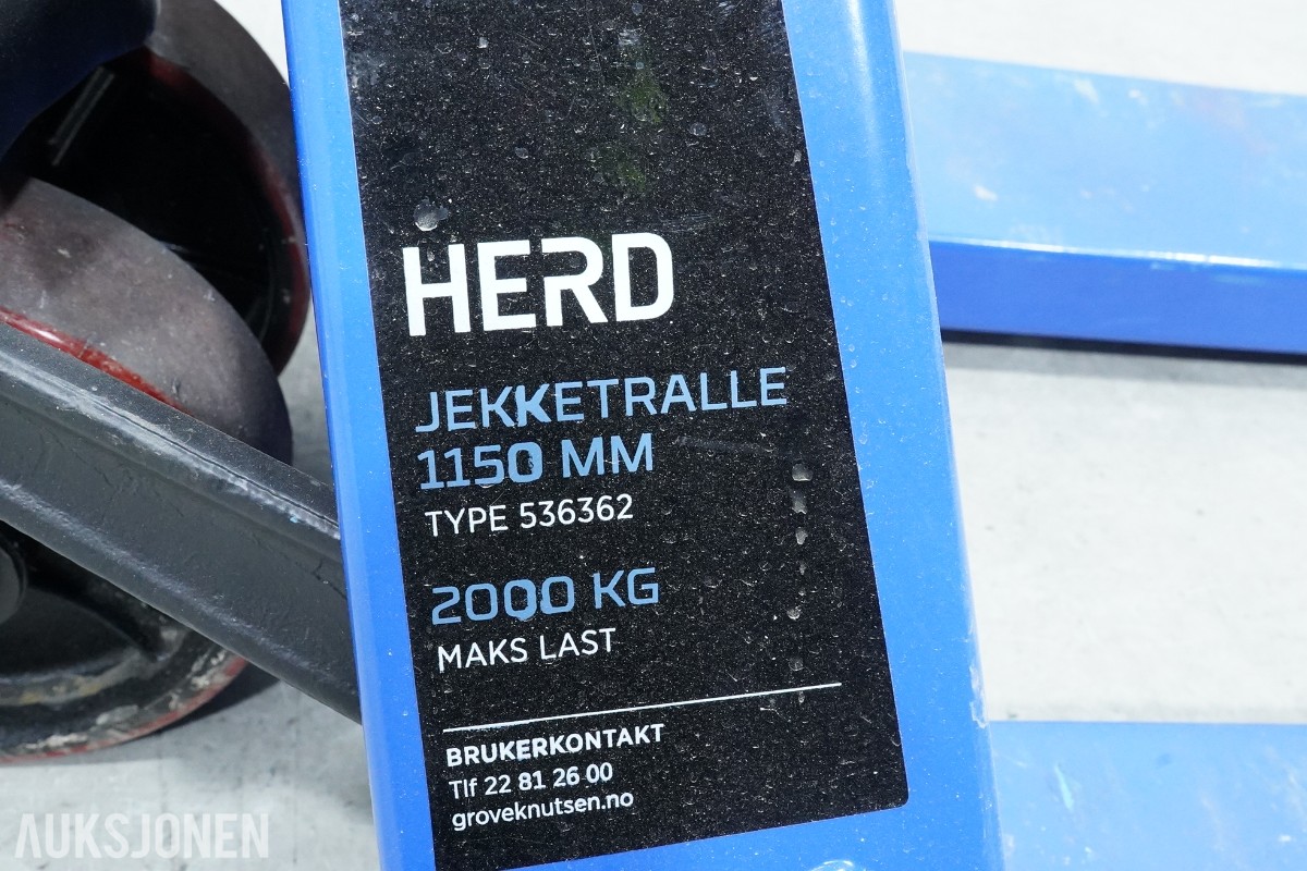 2 stk jekketraller HERD 2000 kg og Dovre 2500 kg