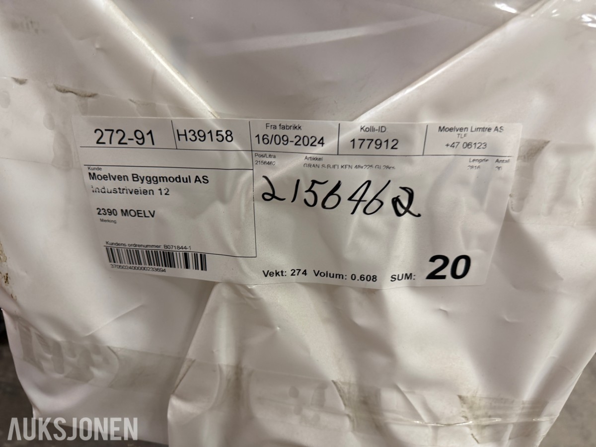 2024 Moelven Limtre AS BN-bjelke / konstruksjonsbjelke