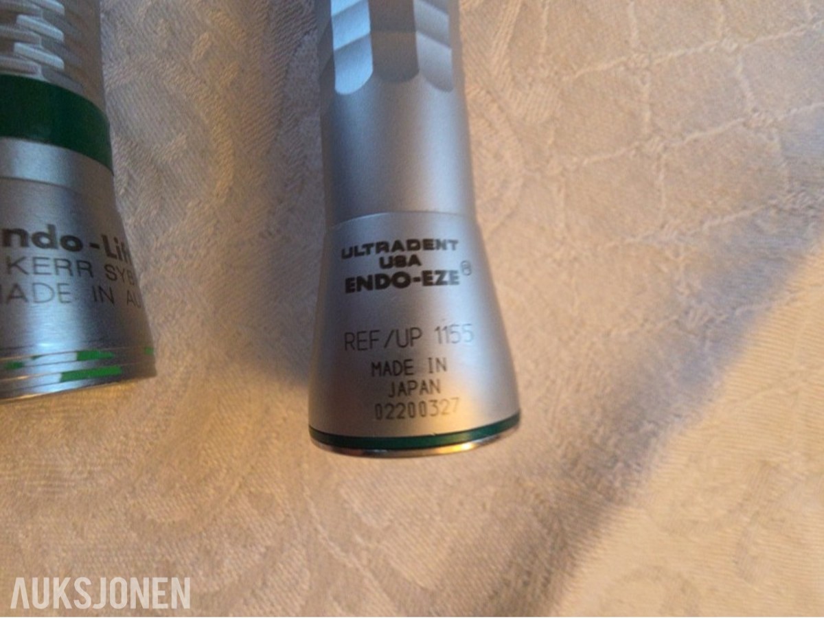 3 stk dentale vinkelstykker – W&H, Kerr/SybronEndo og Ultradent Endo-Eze