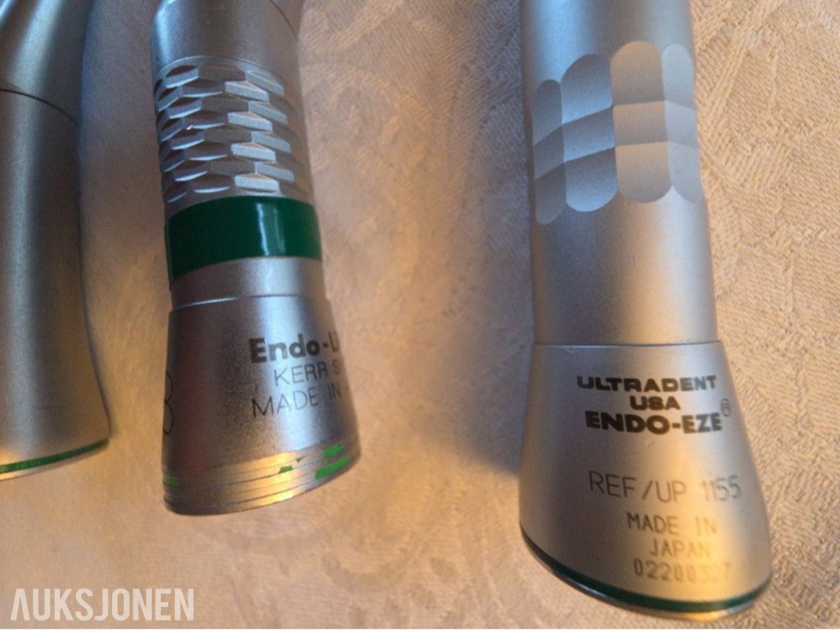 3 stk dentale vinkelstykker – W&H, Kerr/SybronEndo og Ultradent Endo-Eze
