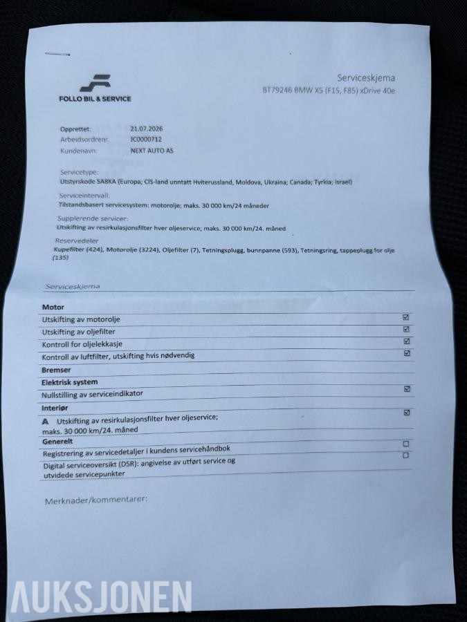 2016 BMW X5, XDRIVE40E 2.0-245, 148000km