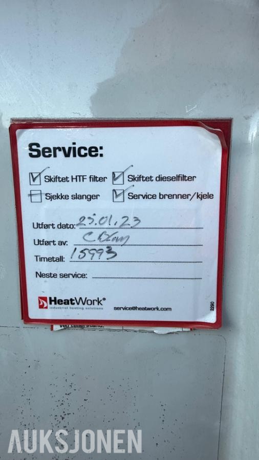 2011 HeatWork HW 3600 Teletiner