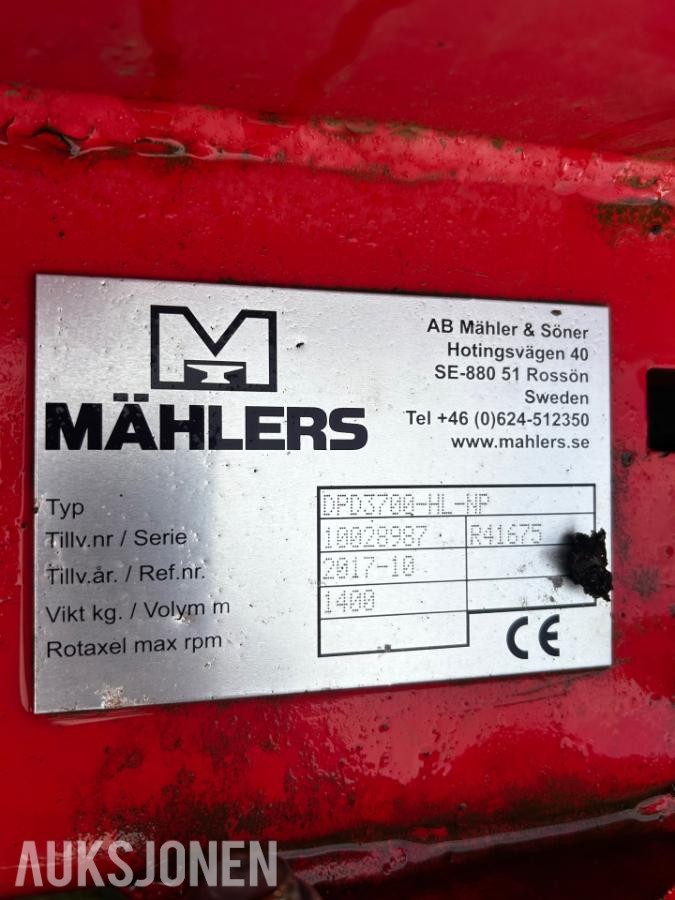 2017 Mahlers dpd3700-hl-np plog med sving