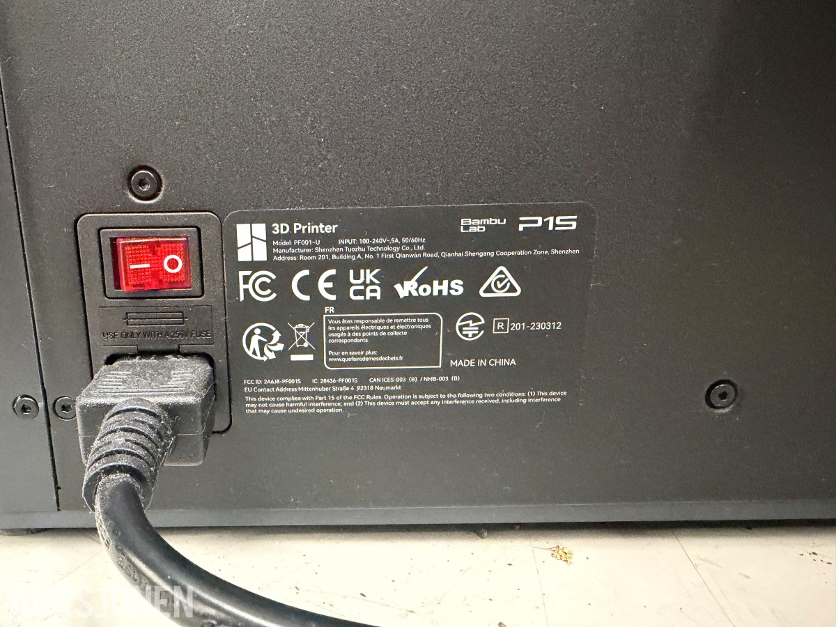 Bambu Lab 3D printer P1S #1