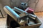 2 paller med diverse industrideler  – vifter, elmotorer osv. 
