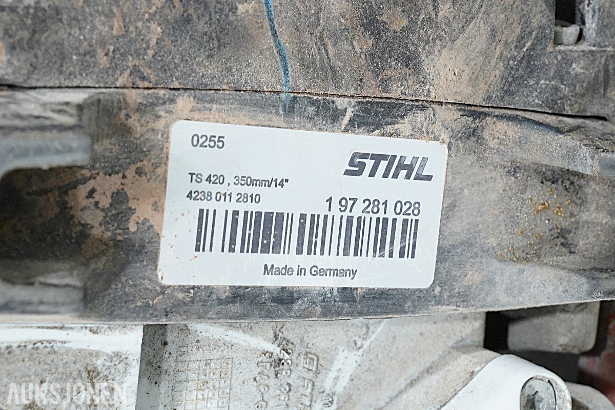 2025 STIHL TS 420 bensindrevet kappemaskin 350 mm