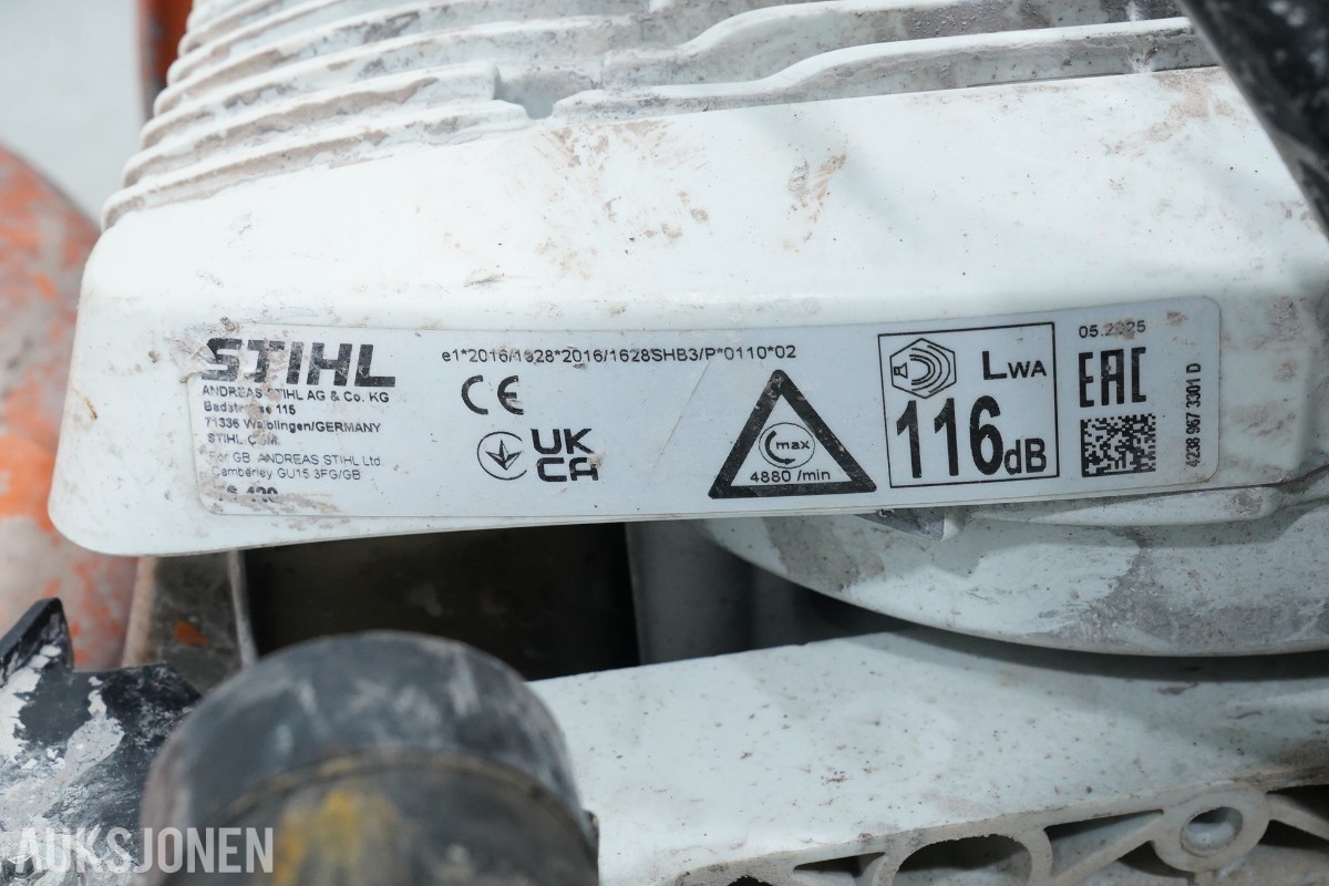 2025 STIHL TS 420 bensindrevet kappemaskin 350 mm