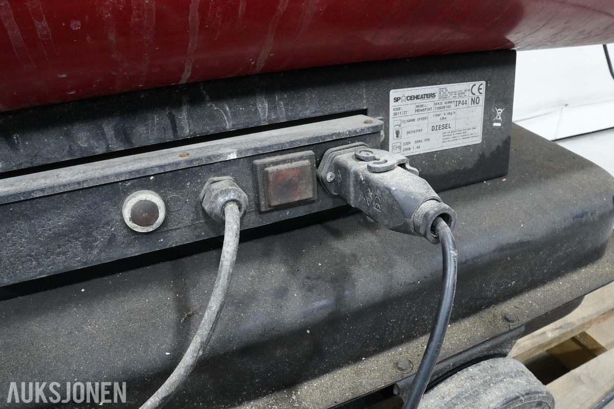 SP CE Heaters PRO45PIHT diesel byggvarmer 52 kW