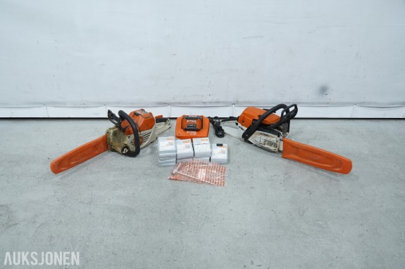 2023 STIHL MS 261 C og MSA 220 C motorsager med AP 300 S, AL 501 og sagkjeder