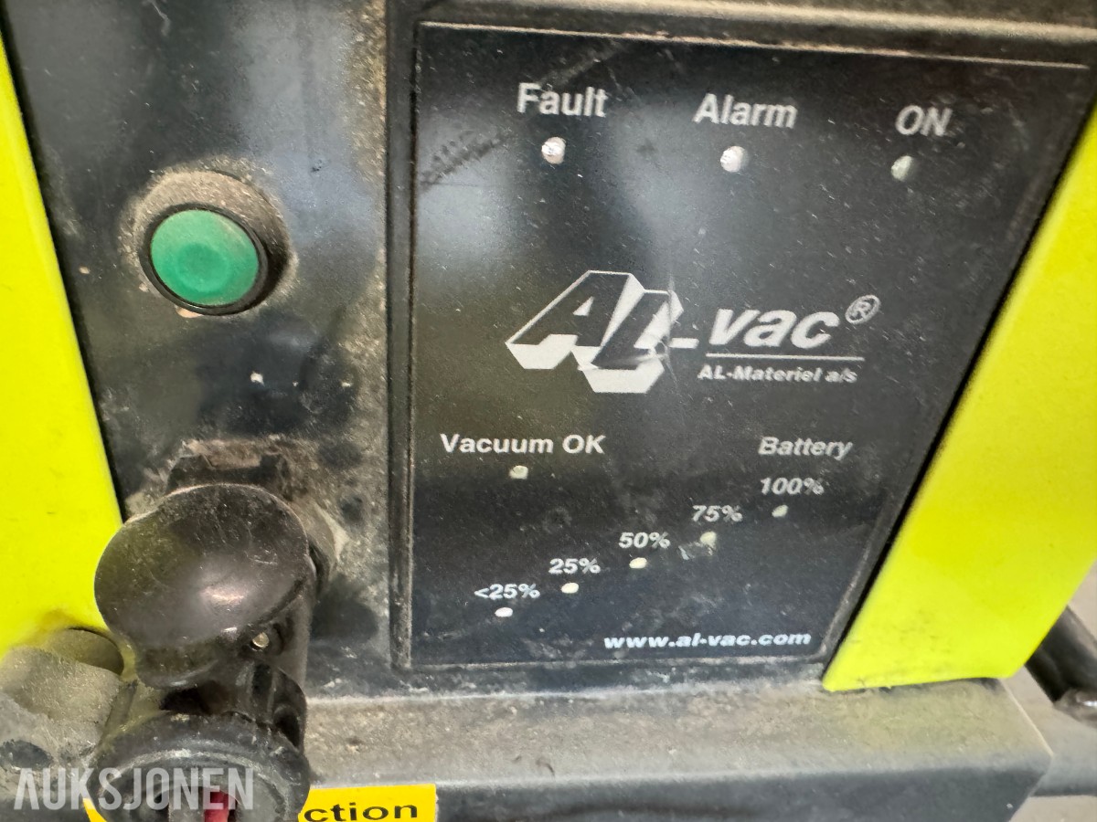 AL-vac vakuumløfter med sugeplate og lader