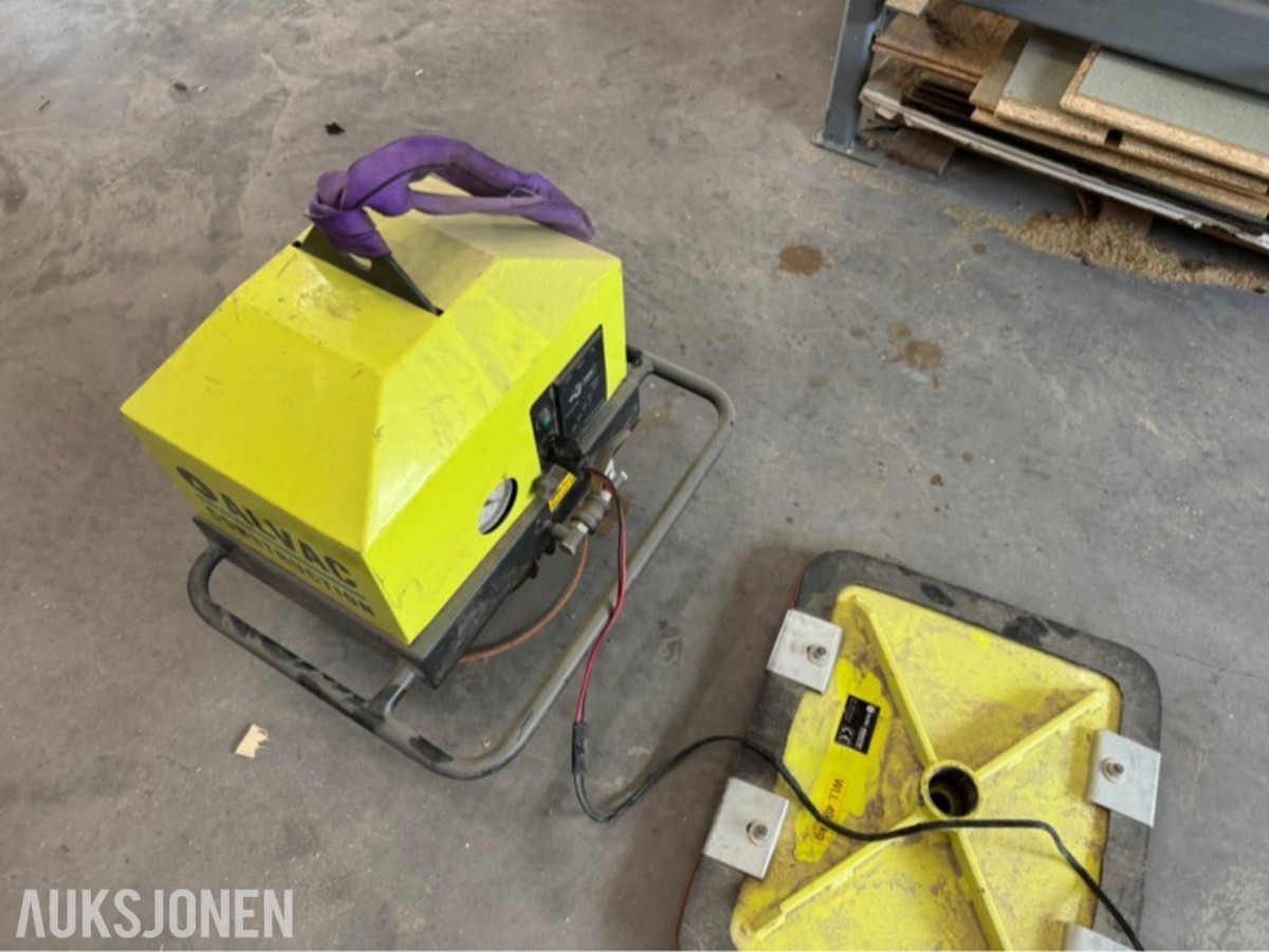 AL-vac vakuumløfter med sugeplate og lader