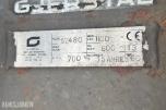 Gjerstad S60 Graveskuffe med tenner, 1100 mm 700L