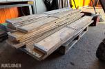 57 stk. pallekarmer i tre med metallbeslag - 1kolli 