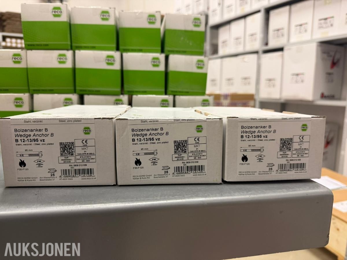 Festematriell mur og betong Div skruer/festematriell