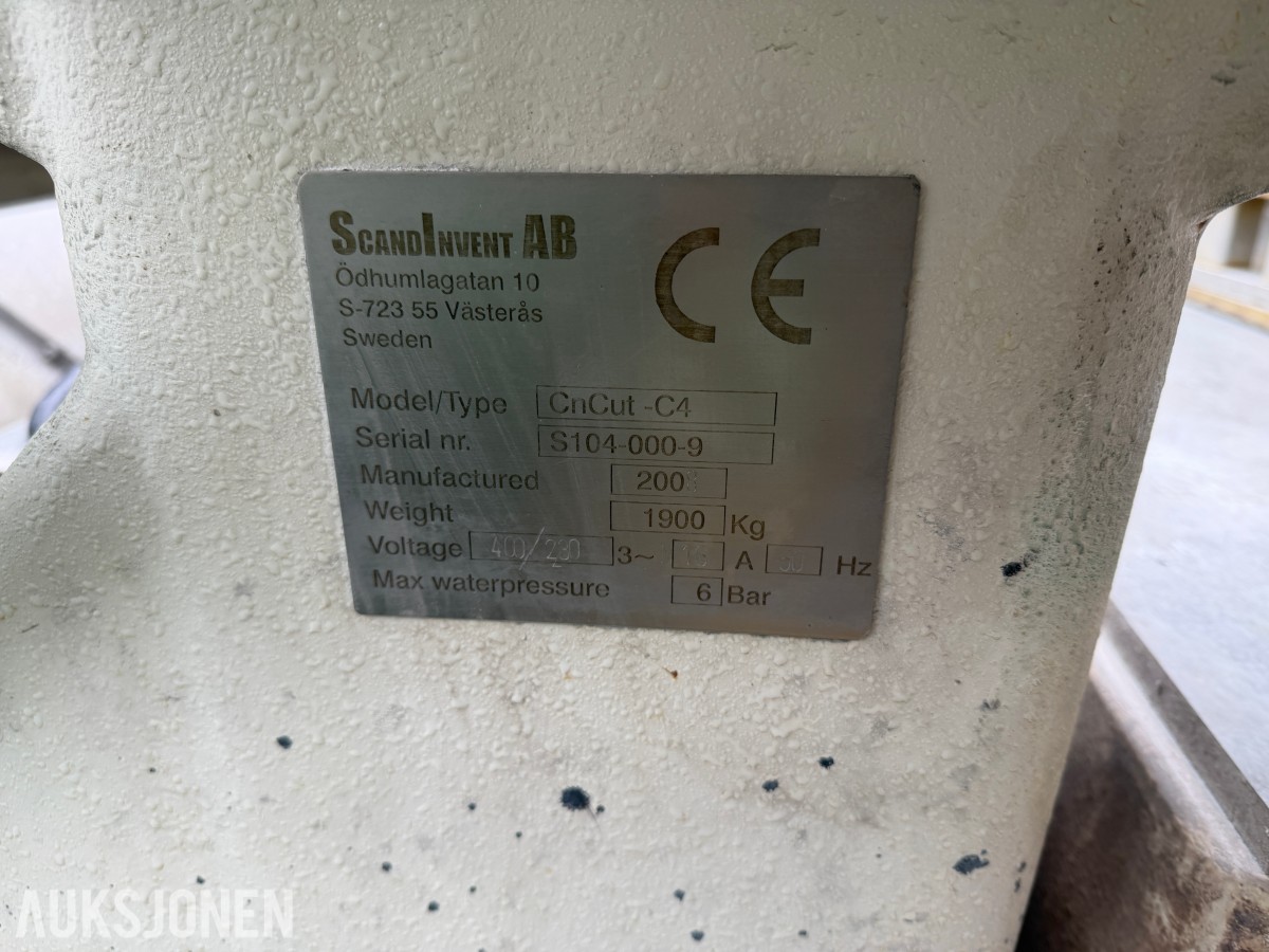 2 stk. Scandivent CNC-maskiner og reservedeler | CnCut-C4 og CnCut C3