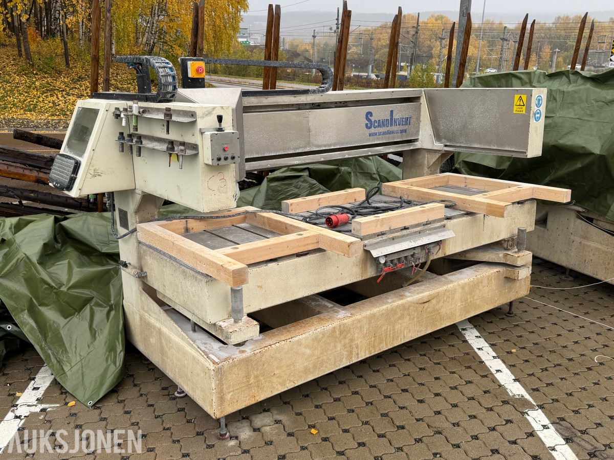 2 stk. Scandivent CNC-maskiner og reservedeler | CnCut-C4 og CnCut C3