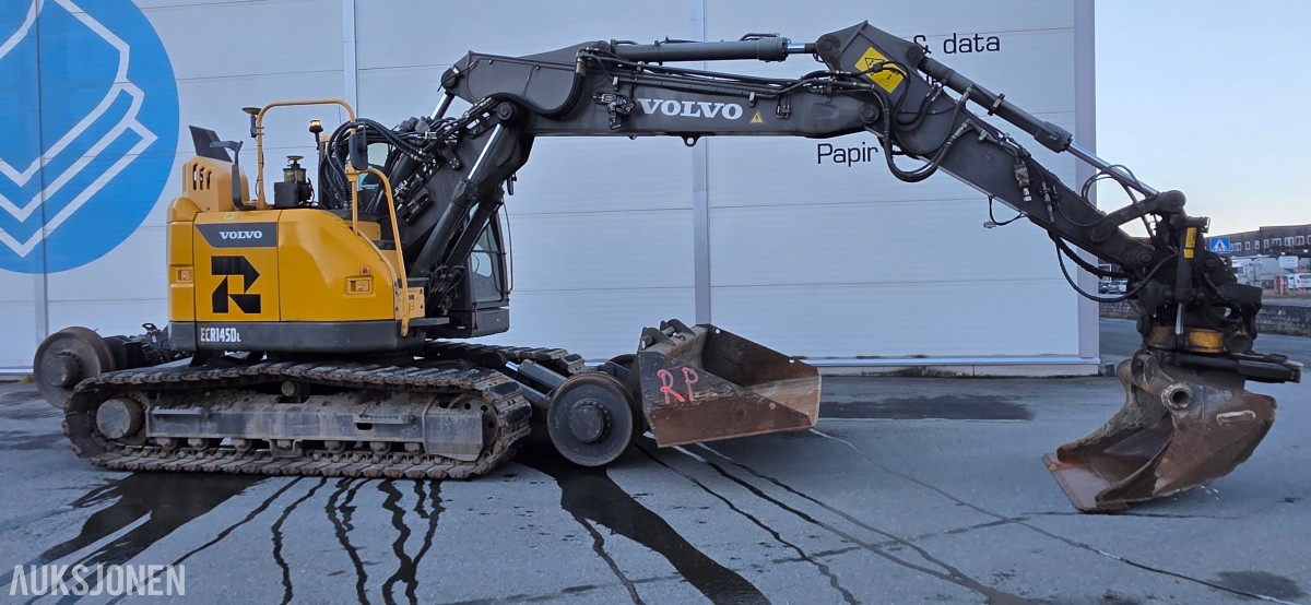 2015 Volvo ECR145DL Jernbane Maskin – 4 586 timer