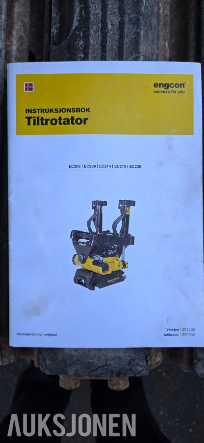 2015 Volvo ECR145DL Jernbane Maskin – 4 586 timer
