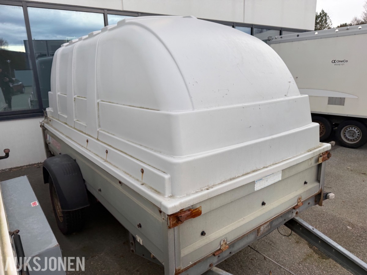 2011 Gaupen tilhenger med høyt lokk, 1300 kg.