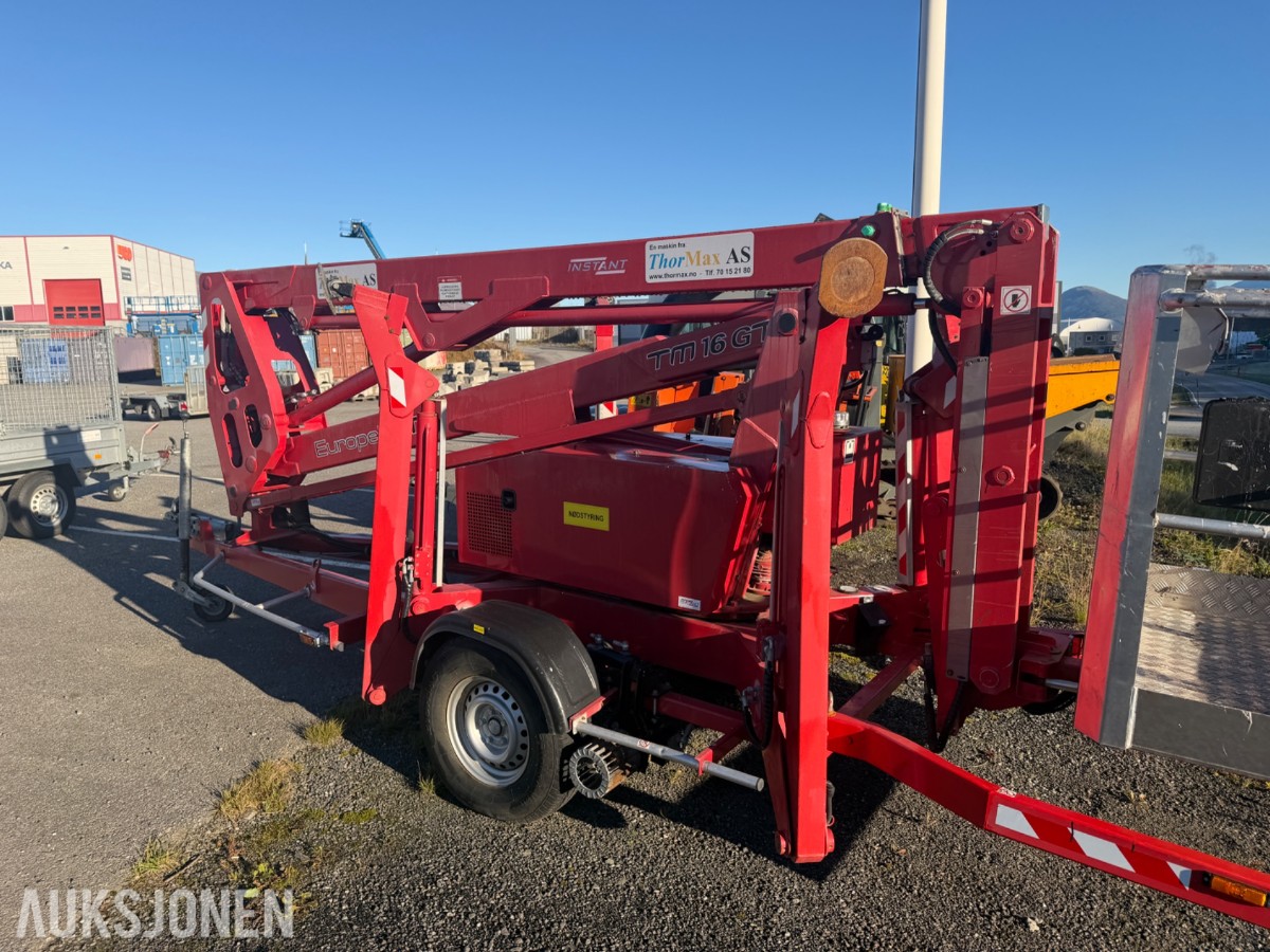 2021 EuropeLift TM16GT tilhengerlift, 16 m arbeidshøyde, 486 t