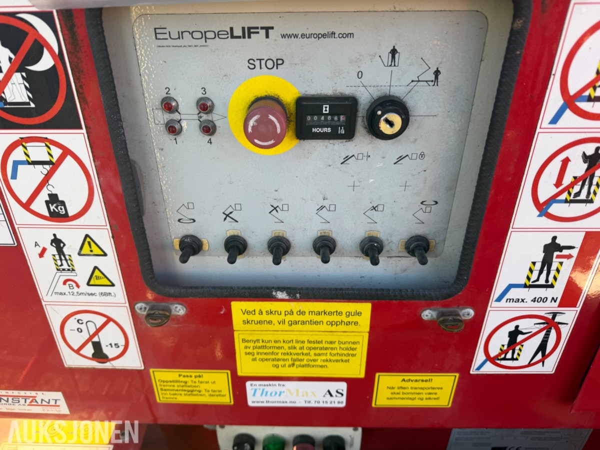2021 EuropeLift TM16GT tilhengerlift, 16 m arbeidshøyde, 486 t